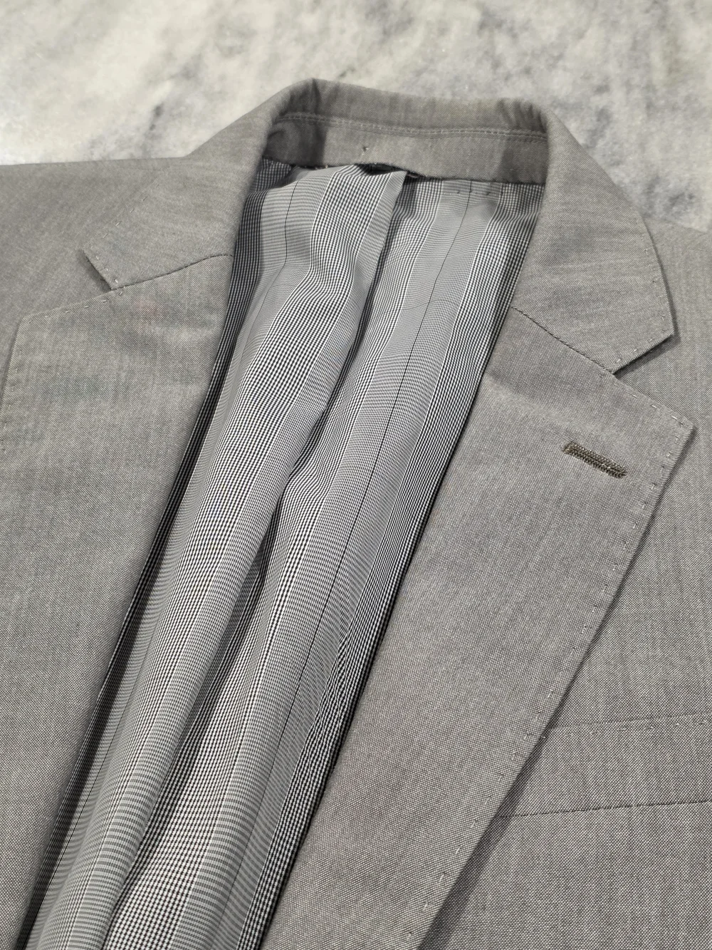 38R Men's JF J. Ferrar 2 Button Blazer Gray Slim Fit Sport Coat